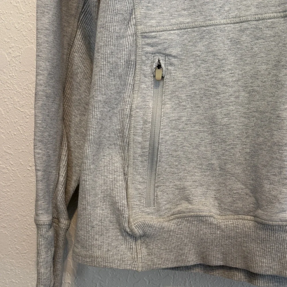 90 Degree By Reflex Gray Hoodie Sweater Women’s Activewear Jacket Size M Cowl